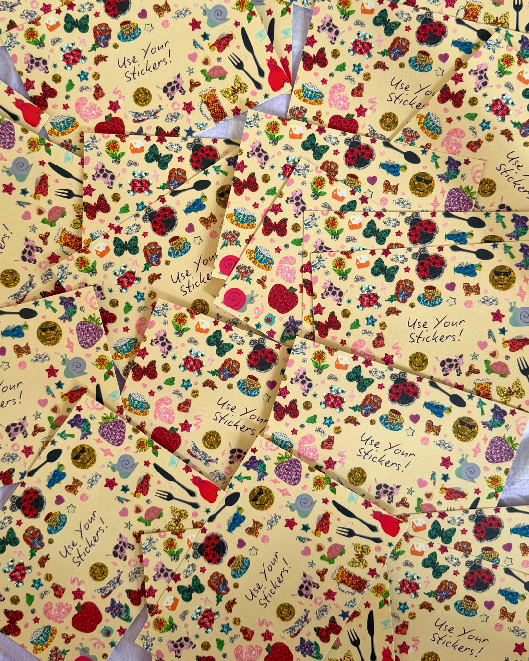Use Your Stickers Postcard