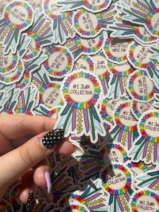 #1 Junk Collector - Die Cut Sticker