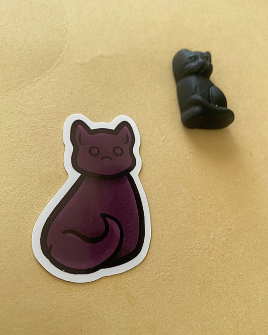 Licorice Cat Vinyl Sticker