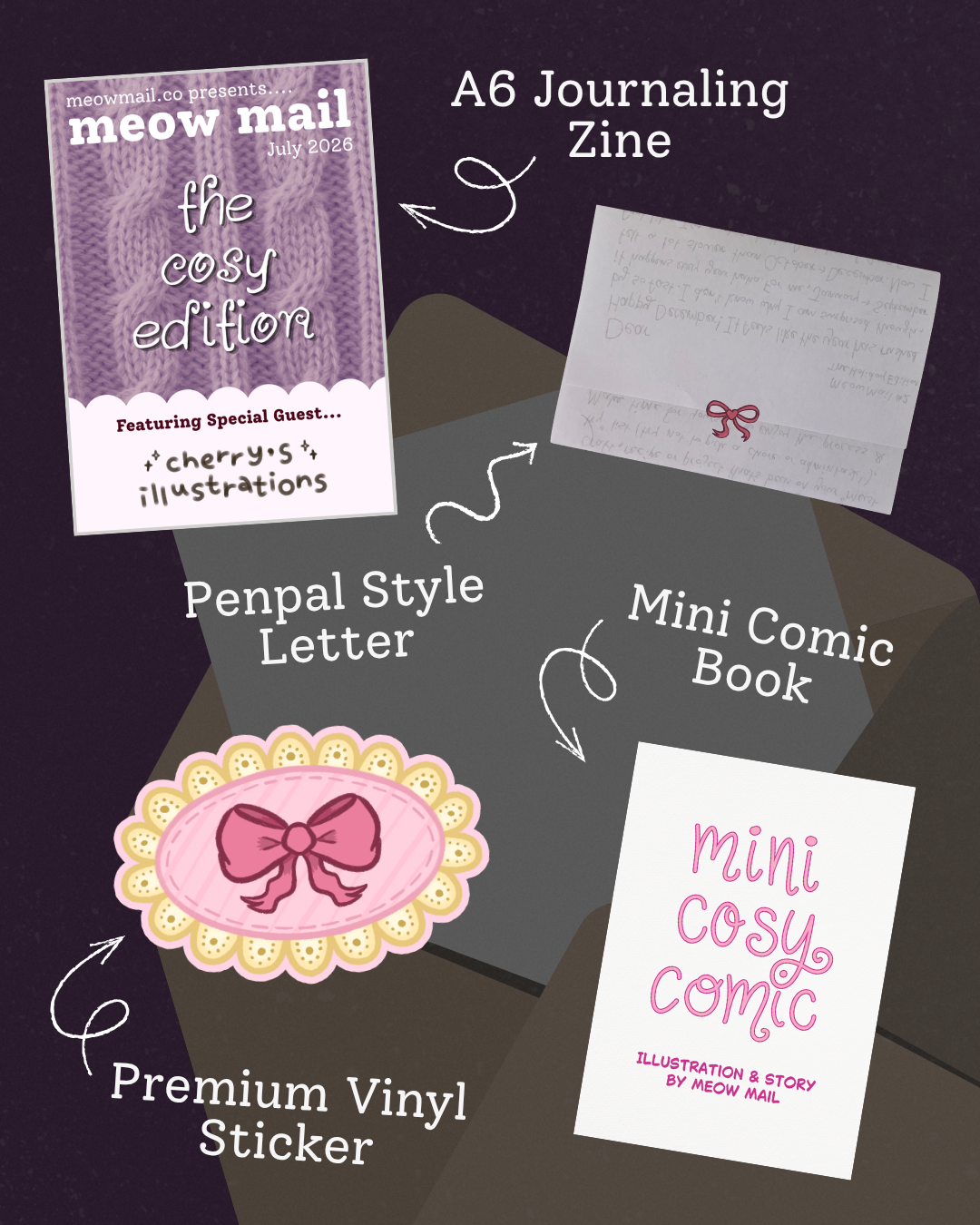 Meow Mail - Monthly Zine Mail Club