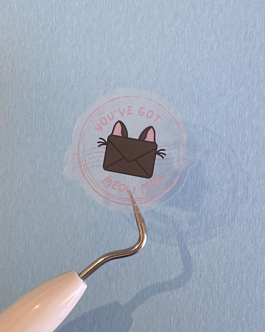 You've Got Meow Mail - Clear Seal Stickers