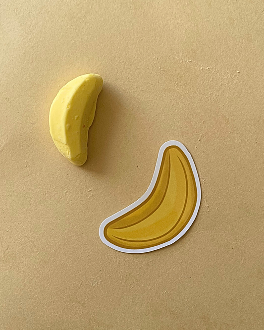 Banana Lolly Vinyl Sticker