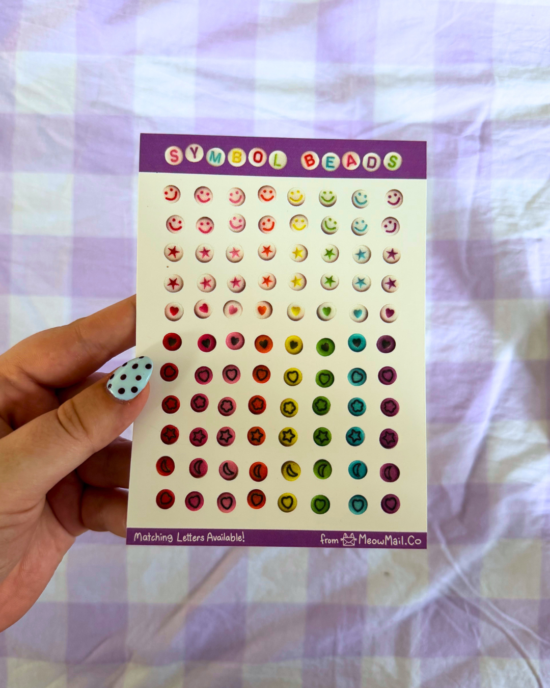Symbol Beads Sticker Sheet