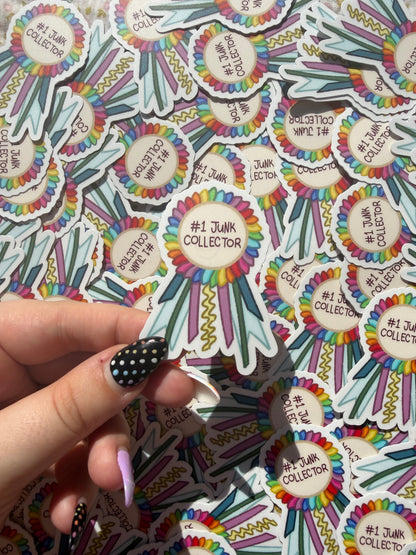#1 Junk Collector - Die Cut Sticker