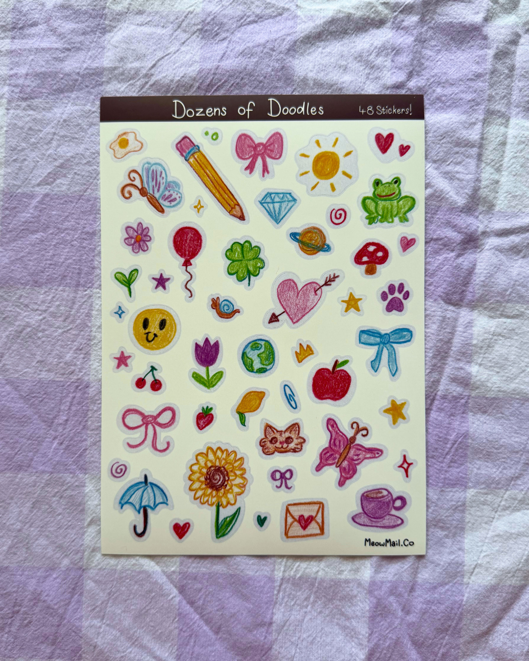 Dozens of Doodles Sticker Sheet