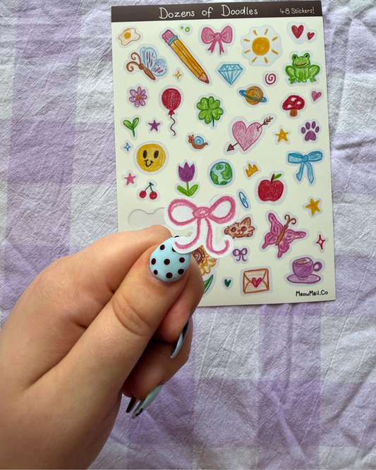 Dozens of Doodles Sticker Sheet