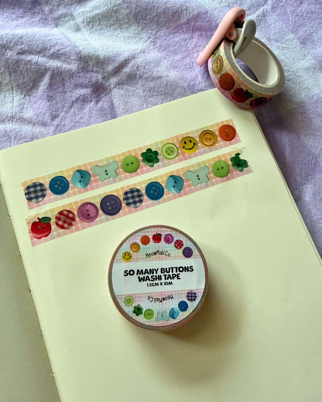So Many Buttons Washi Tape