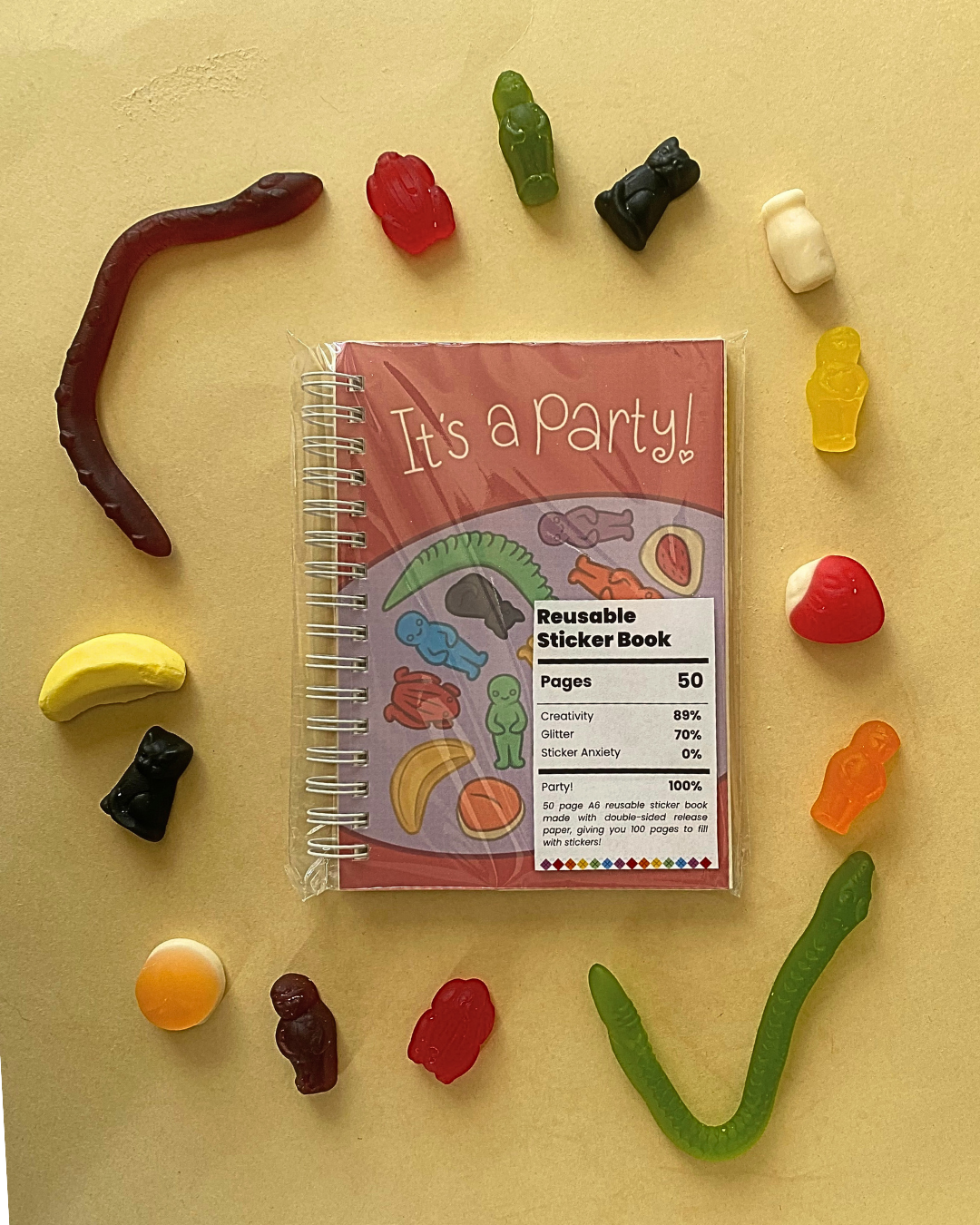 "Life's a Party!" Reusable Sticker Book