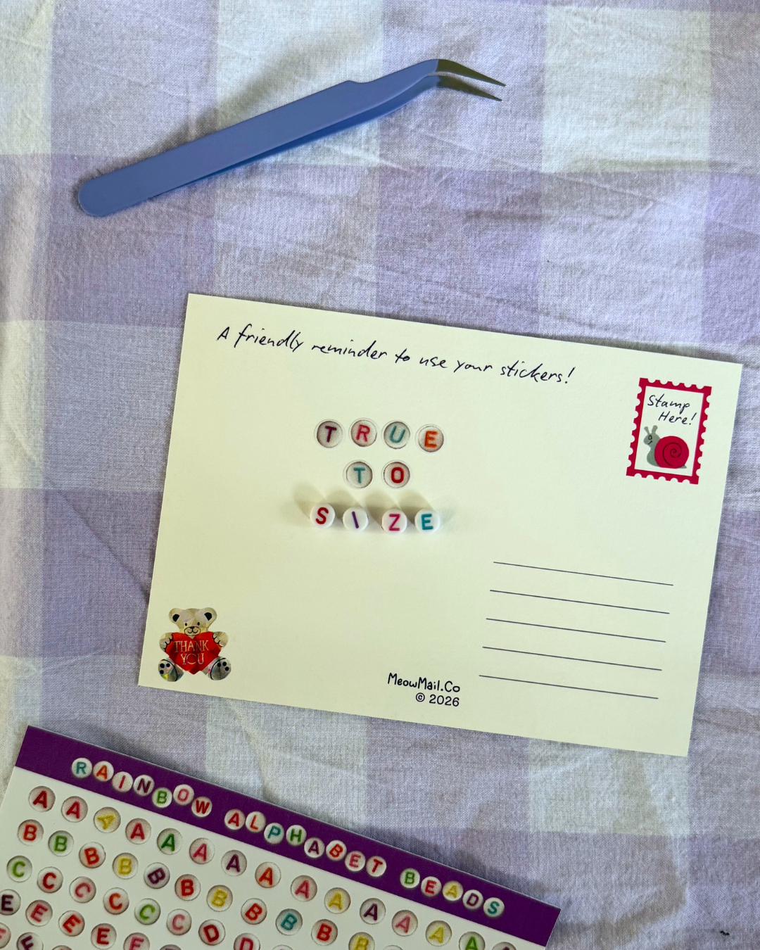 Rainbow Alphabet Beads - 297 Stickers!