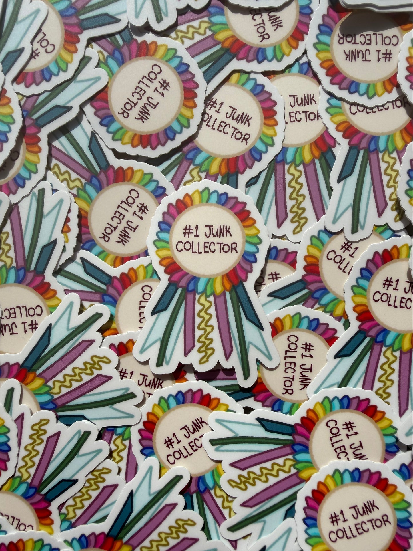 #1 Junk Collector - Die Cut Sticker