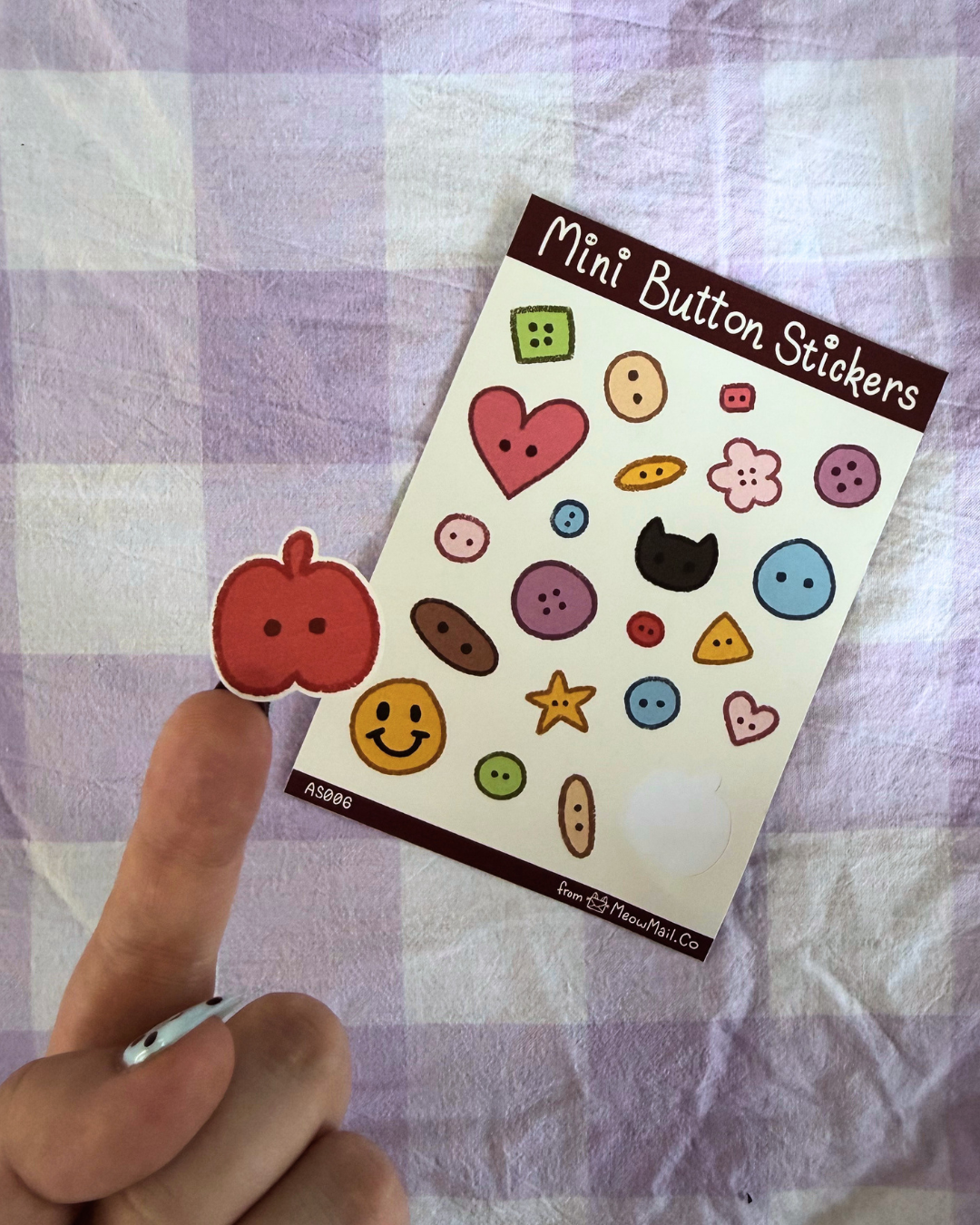 Mini Buttons Sticker Sheet