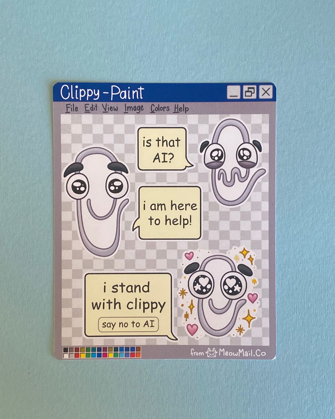Clippy.exe - Sticker Sheet