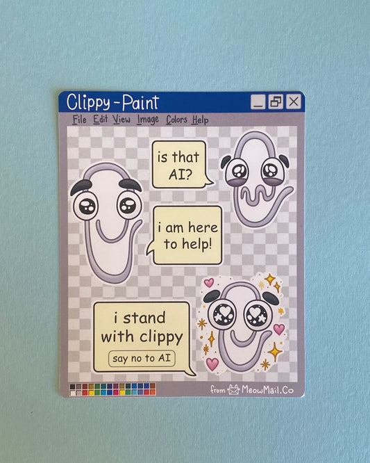 Clippy.exe - Sticker Sheet