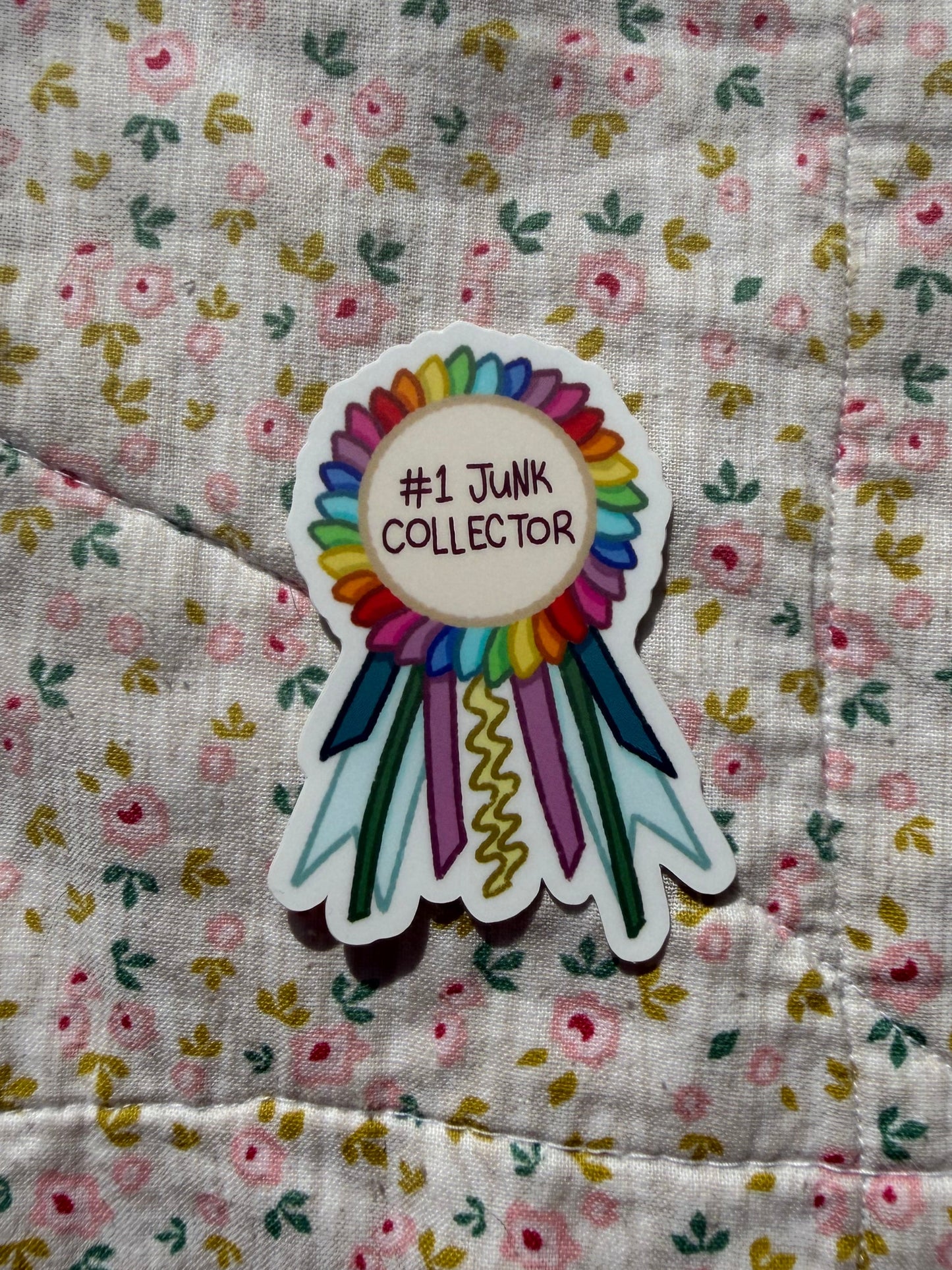 #1 Junk Collector - Die Cut Sticker