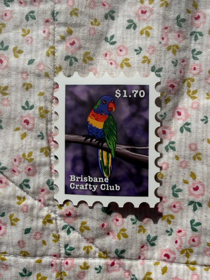 Brisbane Crafty Club Stamp - Die Cut Sticker