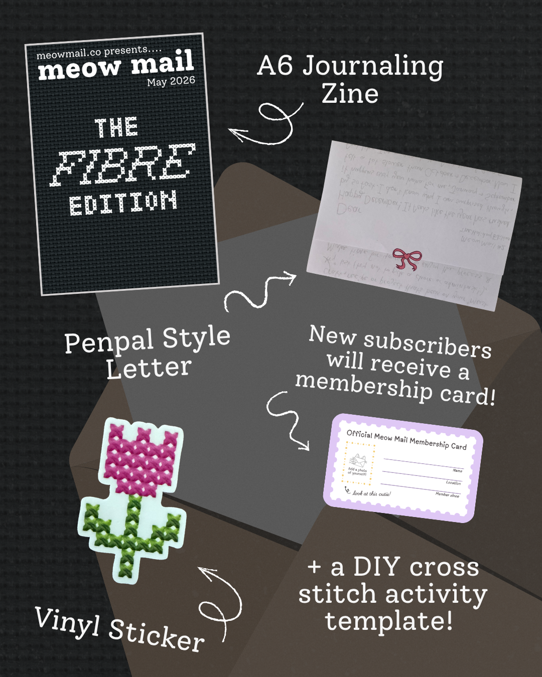 Meow Mail - Monthly Zine Mail Club