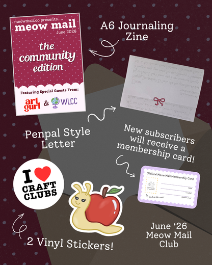 Meow Mail - Monthly Zine Mail Club