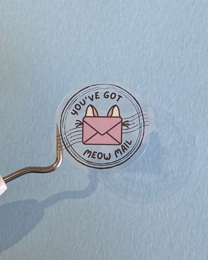 You've Got Meow Mail - Clear Seal Stickers