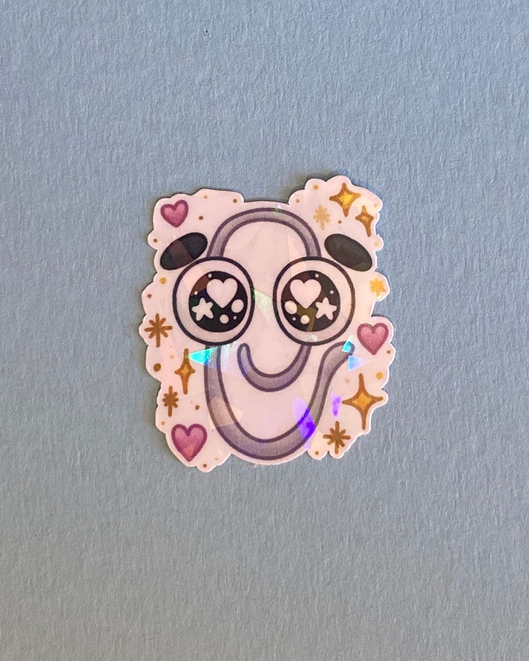 Clippy Jnr - Holo Die-Cut Sticker