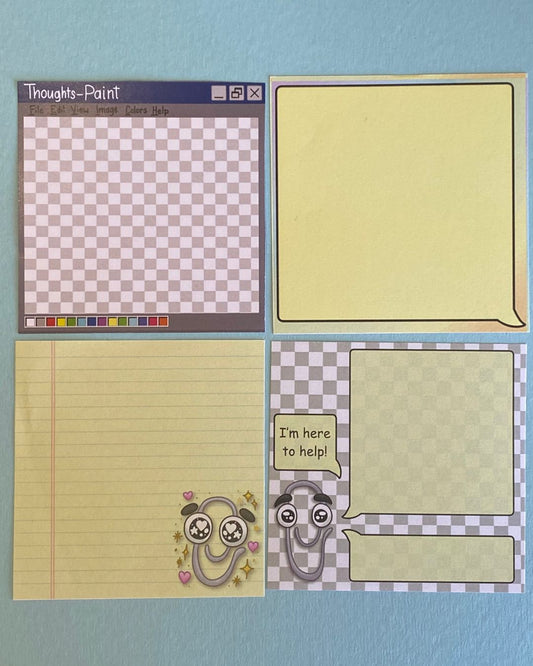 Clippy Memo Papers - 20 pack