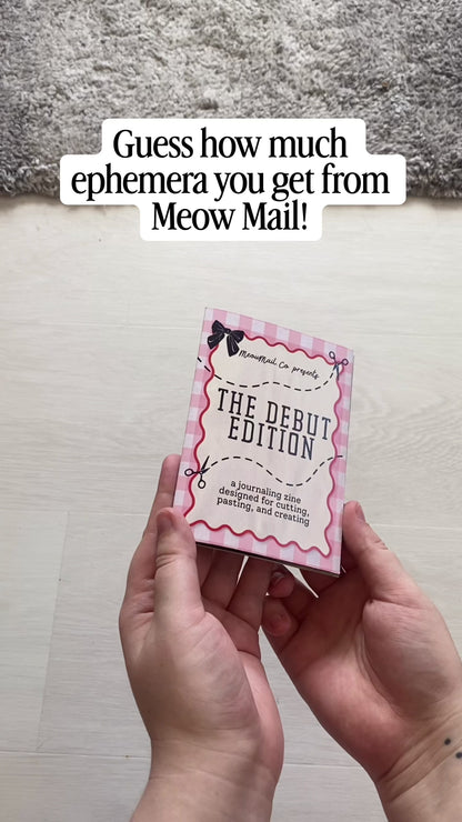 Cutting Out All of the Ephemera From Debut Edition