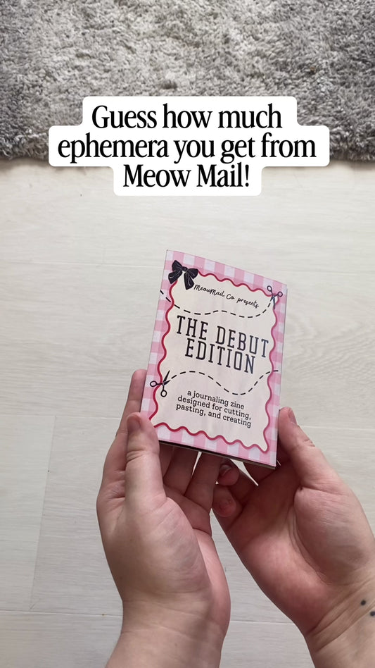 Cutting Out All of the Ephemera From Debut Edition